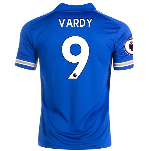 Leicester City Home Kit Soccer Jersey JAMIE VARDY #9 2020/21